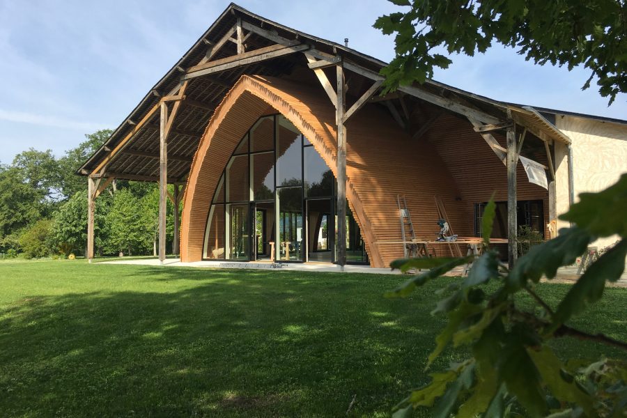 ...en conservant la forme originelle de la grange...